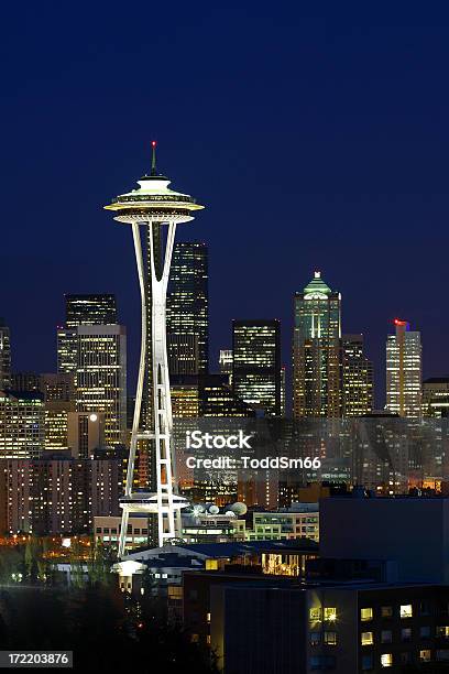 Seattle Wa - 夜のストックフォトや画像を多数ご用意 - 夜, シアトル, スペースニードル