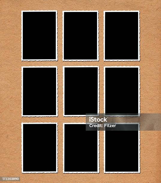 Nine Frames Stock Photo - Download Image Now - Aging Process, Antique, Backgrounds