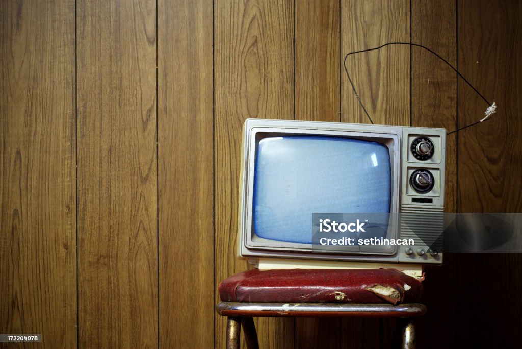 Grunge de televisión - Foto de stock de Televisión libre de derechos