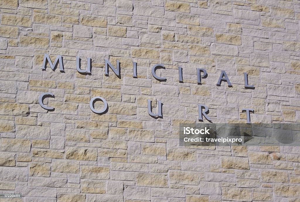 Tribunal placa Municipal - Foto de stock de Lei royalty-free
