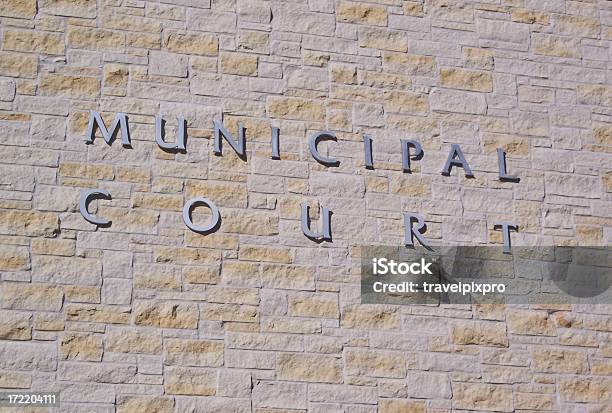 Foto de Tribunal Placa Municipal e mais fotos de stock de Lei - Lei, Palácio de justiça, Arquitetura