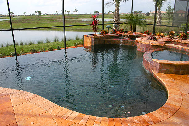 istock Swimming Pool on the Lake 172204157
