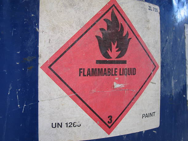flammable liquid stock photo