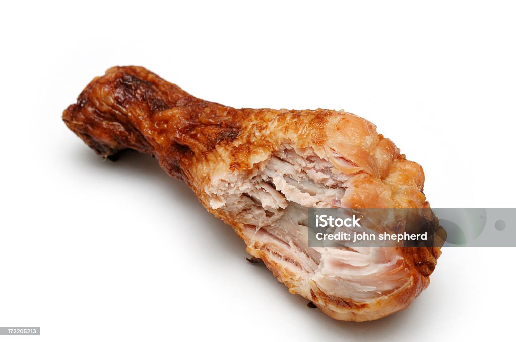 Pollo Bacchetta del tamburo con morso mancante - Foto stock royalty-free di Carne di pollo