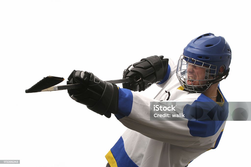 Giocatore di Hockey - Foto stock royalty-free di Aggressione