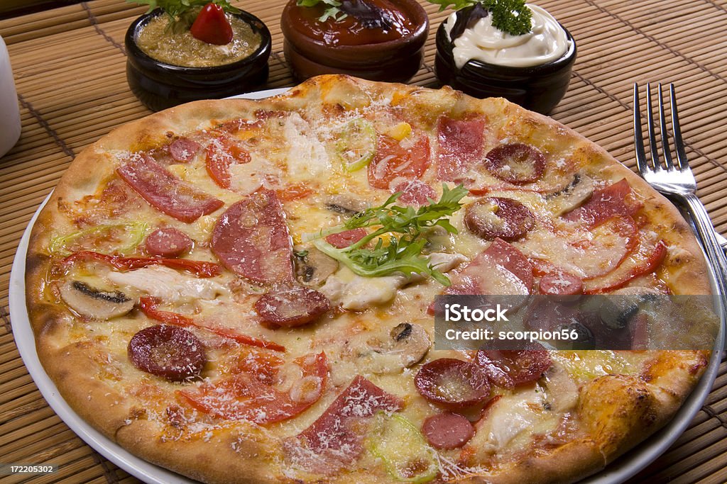 pizza - Foto de stock de Aceituna libre de derechos