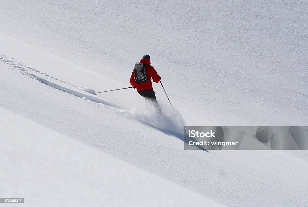 deep Schnee Skifahren - Lizenzfrei Aktivitäten und Sport Stock-Foto
