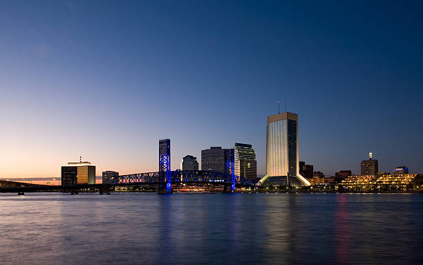 istock Downtown Jacksonville skyline at night 172205377