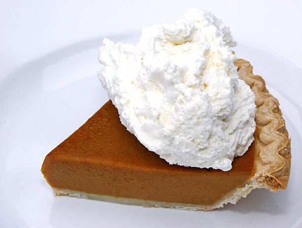 istock Pumpkin Pie with Real Whipped Cream 172205525