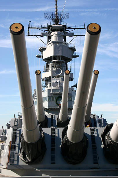 istock Battleship Wisconsin Guns 172205957