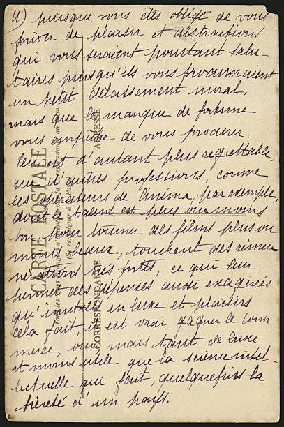 istock Antique French Handwriting XXL 172205965