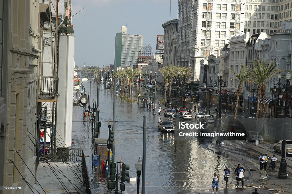 Chaos in the French Quarter Flodding after Hurricane KatrinaMore Katrina Hurricane Katrina Stock Photo