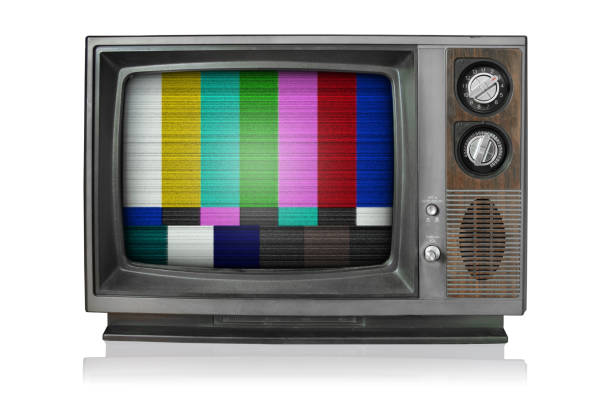 istock Vintage TV with no signal bars 172206401