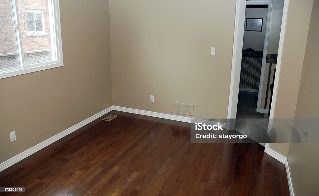 Parquet en bois dur de l'Installation - Photo de Amélioration libre de droits