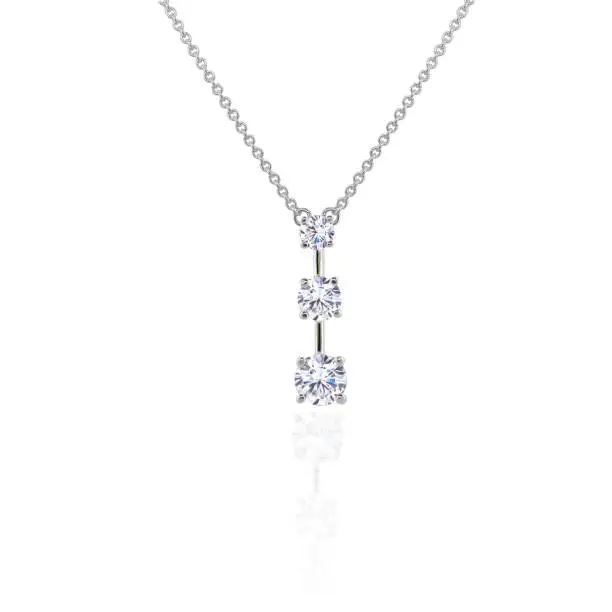 Photo of Diamond 3 Stone Pendant