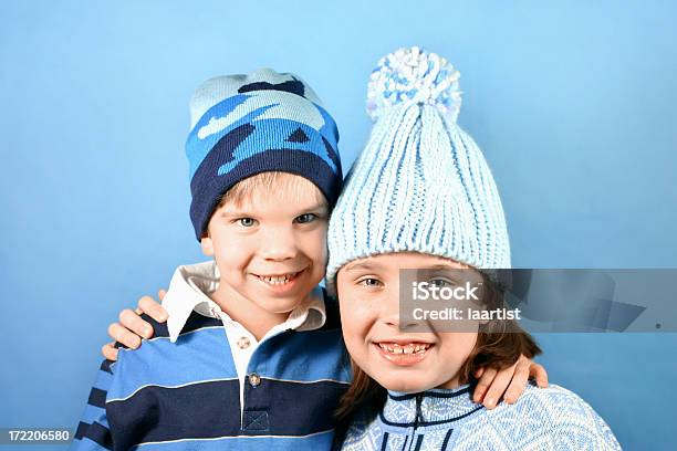 Foto de Inverno Para Crianças e mais fotos de stock de Azul - Azul, Boné, Calor