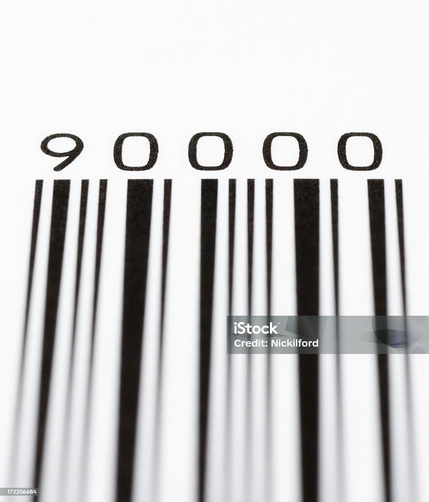 Bar code Bar code shot with 90.000 number in it. Shallow DOF. Balance Stock Photo