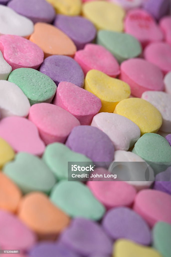 Valentinstag-Süßigkeiten Herzen VI - Lizenzfrei Herzform Stock-Foto