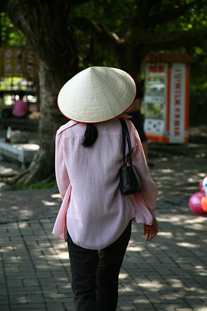 istock Taiwanese woman wearing a chinese hat 172206943