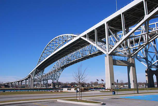 Blue Water Bridge stock photo