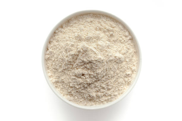 istock Bowl of organic Wheat flour (Triticum). 1722073397