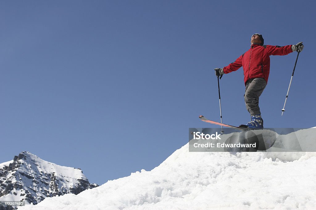 Ski in der Sonne - Lizenzfrei Alpen Stock-Foto