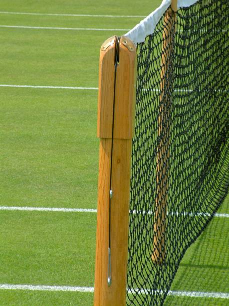 wimbledon red de tenis - let deporte de raqueta fotografías e imágenes de stock