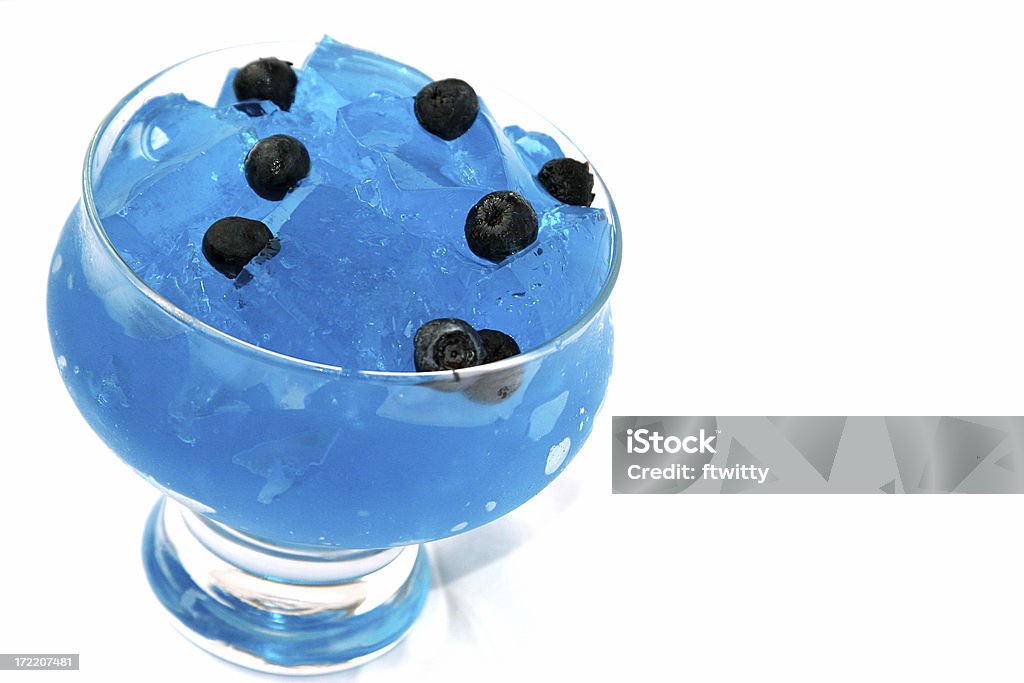 Blueberry Jello Baking Stock Photo