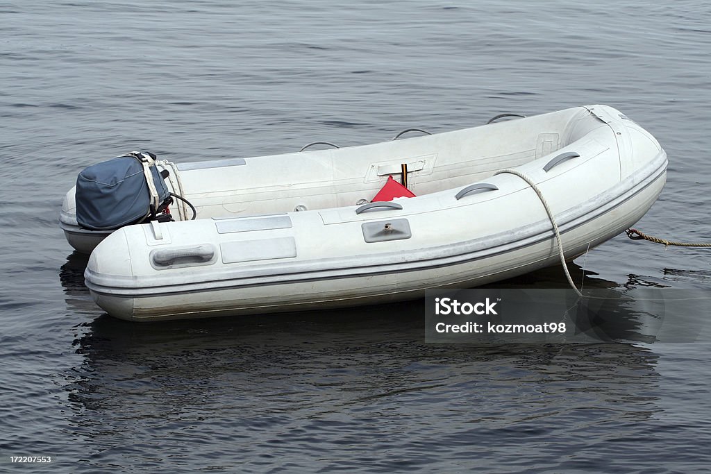 Gummi Dinghy - Lizenzfrei Schlauchboot Stock-Foto