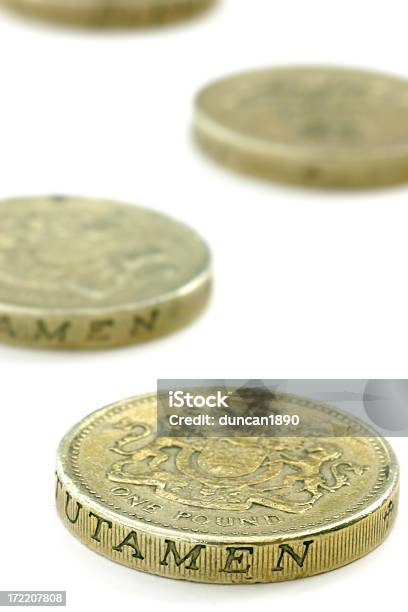 Coins Uk Pounds Stock Photo - Download Image Now - Abundance, British Culture, British Currency