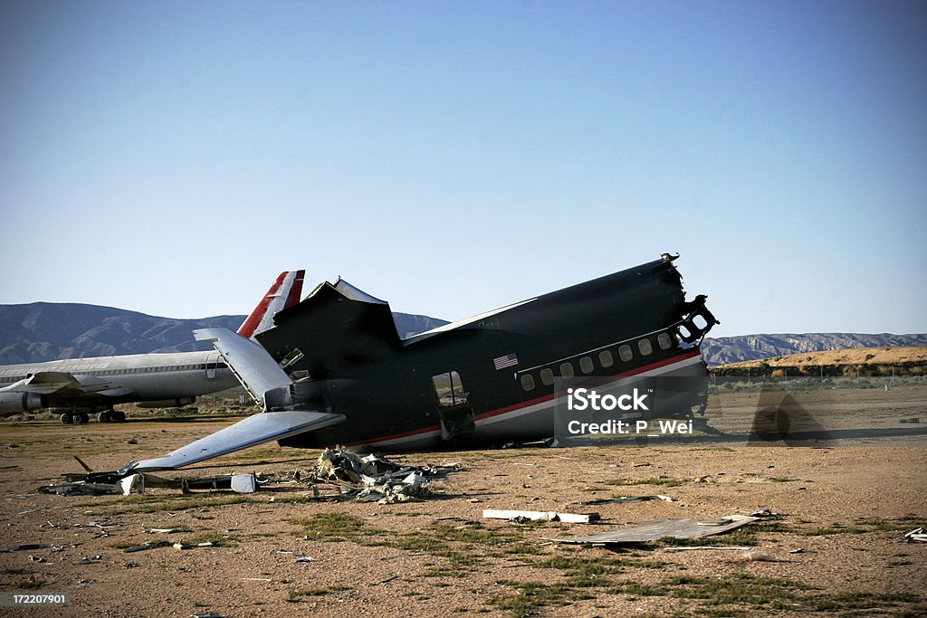 Самолет! Светлый вытертый - Стоковые фото Авиац�ионная катастрофа роялти-фри