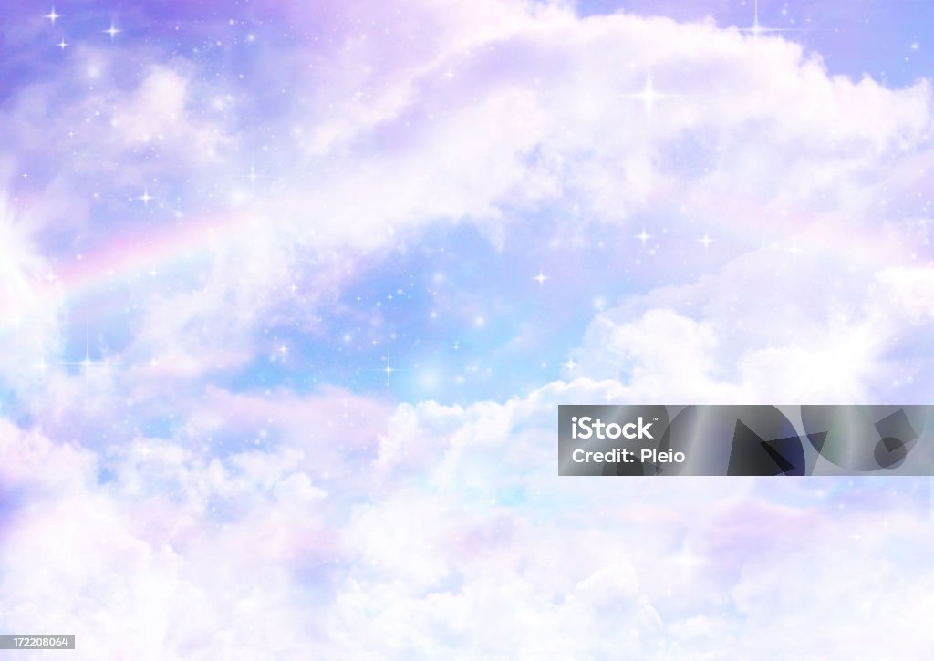 바람들을 혼합한 꿈, rainbows 클라우드 및 스타즈 - 로열티 프리 구름 스톡 사진