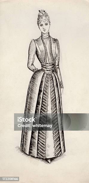 ビクトリア エドワード衣装デザイン賞 - 1890～1899年のベクターアート素材や画像を多数ご用意 - 1890～1899年, 女性, イラストレーション