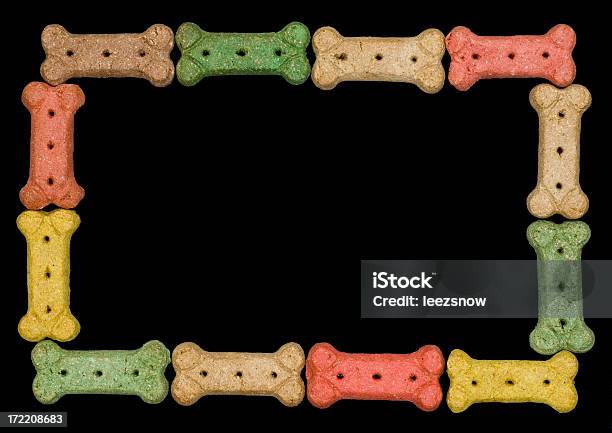 Dog Biscuit Frame Stock Photo - Download Image Now - Black Background, Border - Frame, Color Image