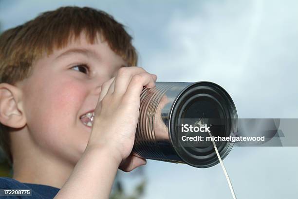 The Can Phone Stock Photo - Download Image Now - Boys, Can, Child