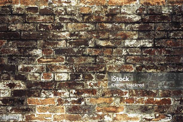 Aged Brick Wall Stock Photo - Download Image Now - Brick, Abstract, Antique