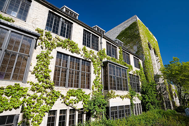 Ivy Covered Northwestern University stock photo