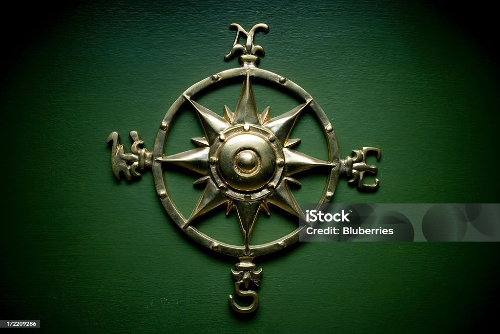 Compass Rose - Foto de stock de Dourado - Descrição de Cor royalty-free