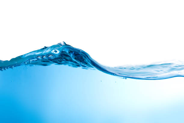 istock Abstract illustration Clear water surface with ripples and bubbles. beautiful white background. close-up 1722093217