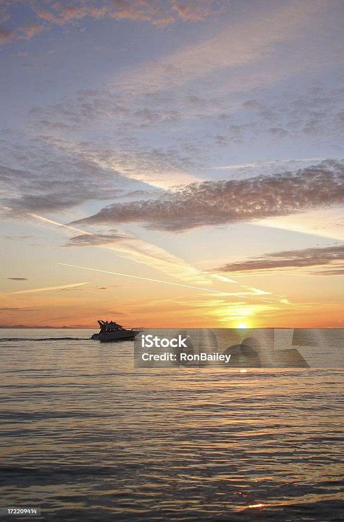 Vela al tramonto - Foto stock royalty-free di Acqua