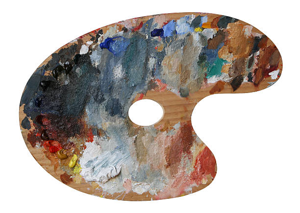 istock Classical Palette of with oil paint 2 172209551
