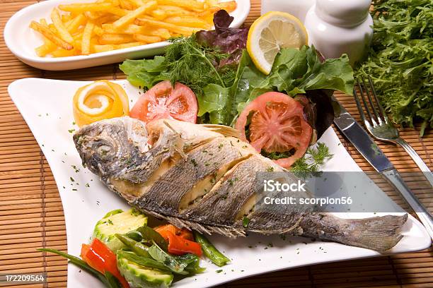 Grill Fish Stock Photo - Download Image Now - Bright, Brown, Butter Knife