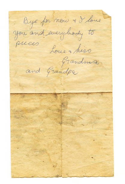 istock Letter from Grandma and Grandpa 172210188