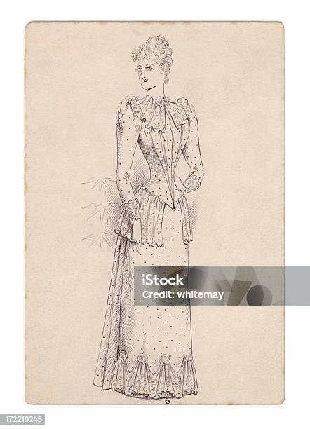 ビクトリア エドワード女性のドレスデザイン - 1890～1899年のベクターアート素材や画像を多数ご用意 - 1890～1899年, イラストレーション, エドワード様式