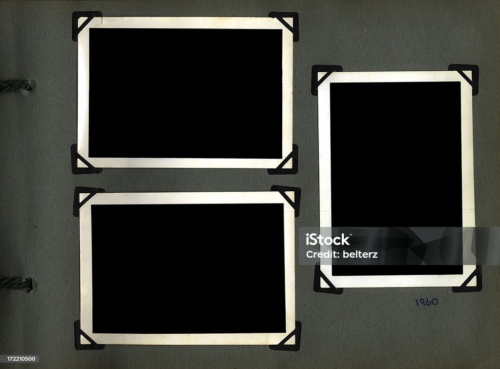 Pagina di album di foto - Foto stock royalty-free di 1960-1969