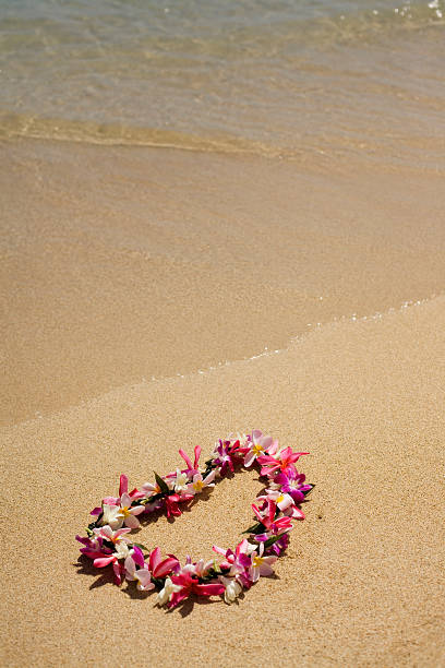 istock Authentic Hawaiian Lei on the Beach 172210589