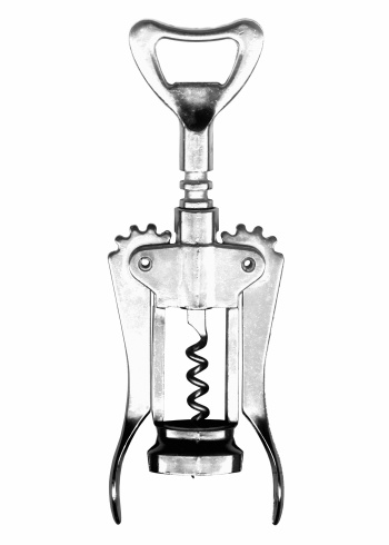 A very high-res corkscrew image on a white background.