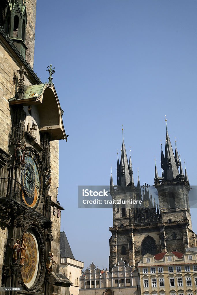 Main landmarks in Prague, Czech republic "Main landmarks in Prague, Czech republic" Ancient Stock Photo