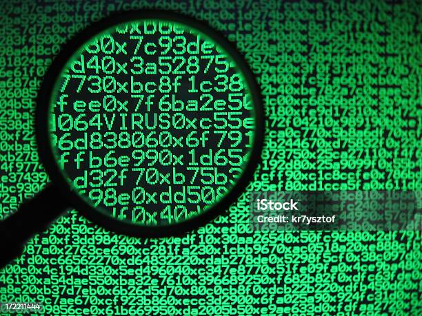 Hexadecimal Code Virus Stockfoto und mehr Bilder von Code - Code, Computer, Computerbildschirm