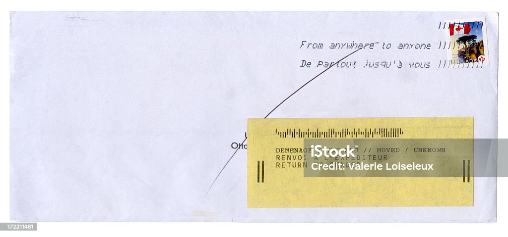 Restituzione al mittente lettera - Foto stock royalty-free di Arrivo